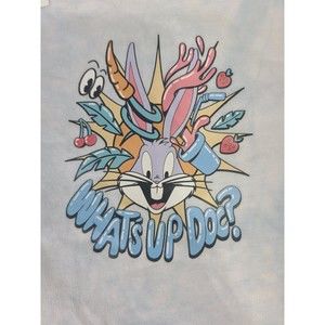 Bugs Bunny Oversized Looney Tunes Tie Dyed What's Up Doc T-shirt XL TG